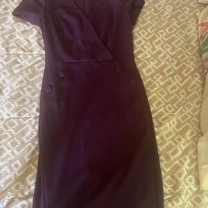 Calvin Klein Deep Purple Mini Dress